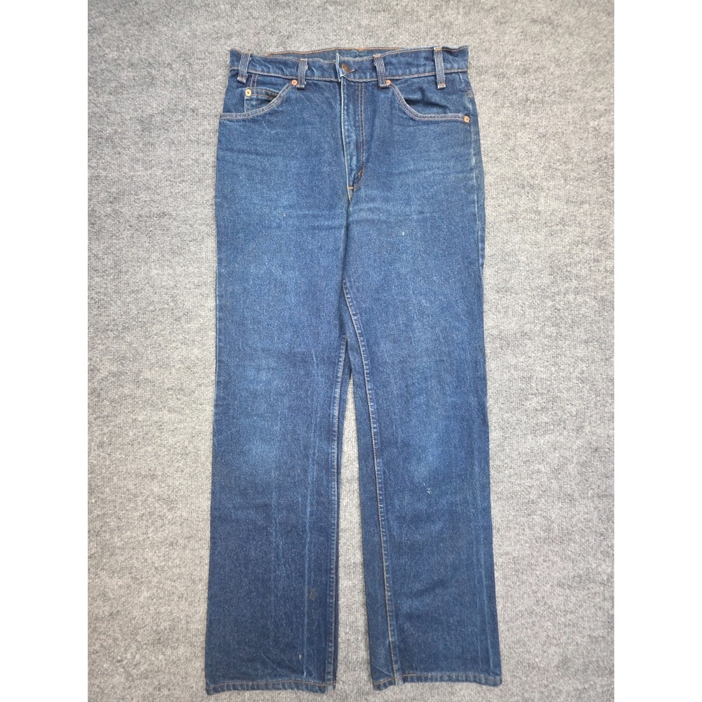 Vintage Levis 517 Jeans Mens 34 x 31 (FITS 31 x 30) Blue Orange Tab 90s USA